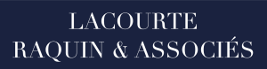 Logo lacourte 2 ligne fond bleu